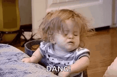 Dang Irritable Sleepy Baby GIF