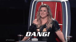 Dang Kelly Clarkson The Voice GIF