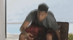 Dangelo Russell Throwing Phone Outside GIF