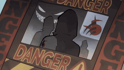 Danger Poster With Hoodie Man GIF