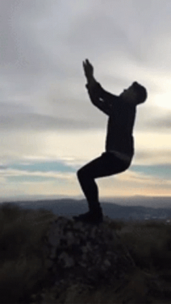 Dangerous Flip Stunt Outside GIF