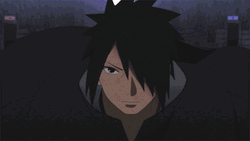 Dangerous Sasuke Uchiha Stare  GIF