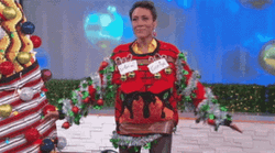 Dangling Decoration In Ugly Sweater GIF