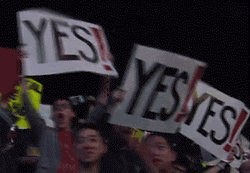 Daniel Bryan Yes Audience Sign Perfect Loop GIF