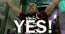 Daniel Bryan Yes Screaming Meme GIF