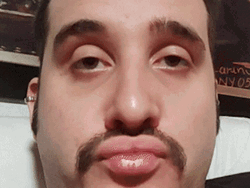 Daniel Duck Face Horshoe Mustache GIF