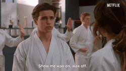 Daniel LaRusso Want To See Wax On Wax Off GIF