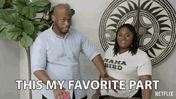 Danielle Brooks Loves Rubbing Pregnant Belly GIF