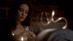 Danielle Campbell The Originals Holding Paragon Diamond GIF