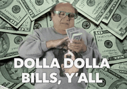 Danny DeVito Counting Dollar Bills GIF