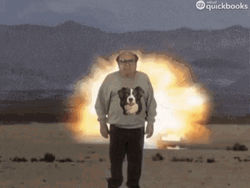 Danny Devito Massive Explosion Background GIF