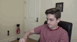 Danny Gonzales Trying On Tinfoil Hat GIF