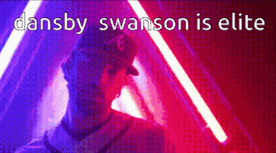 Dansby Swanson Is Elite Is Written Above A Man In A Baseball Cap GIF