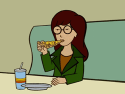 Daria Eat Bites Slice Of Pizza GIF