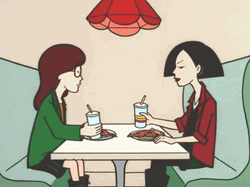Daria Eating With Friend