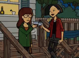 Daria Having A Drink GIF