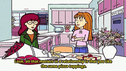 Daria Talking About Pizza Toppings