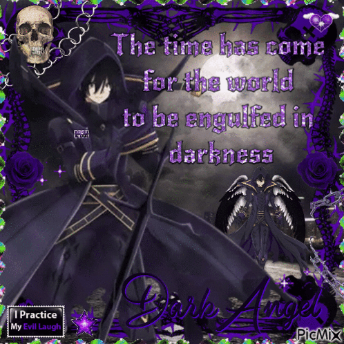 Dark Angel The Time Has Come For The World To Be Engulfed In Darkness GIF