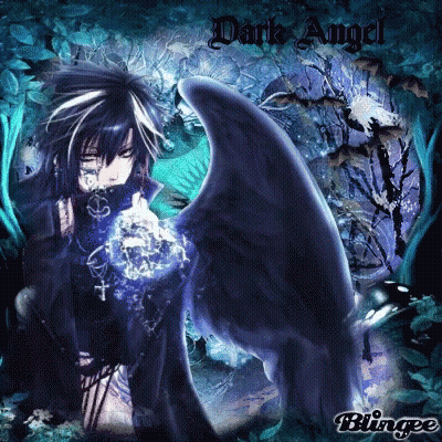 Dark Angel With Blingee GIF