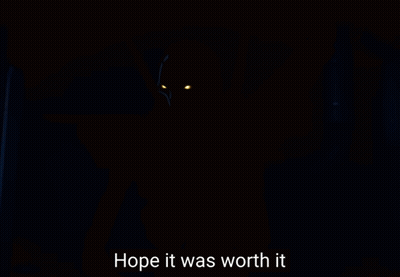 Dark Background Saying Hope It Was Worth It GIF
