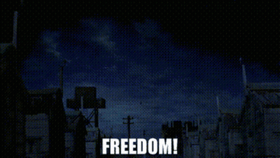Dark Cloudy Sky With Freedom GIF