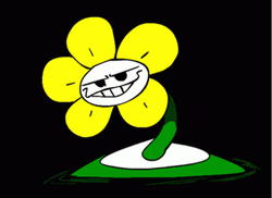 Dark Floral Flower Different Expressions GIF