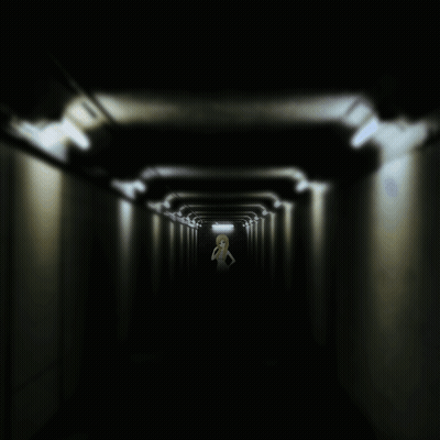 Dark Hallway With Light at End