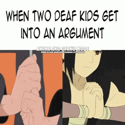 Dark Humor Deaf Kids Doing Sign Language GIF
