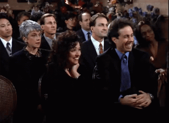 Dark Humor Seinfeld Laughing Out Loud At Funeral GIF