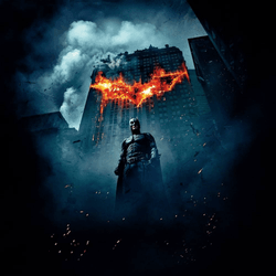 Dark Knight Burning Building GIF