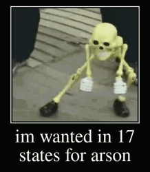 Dark Meme Of Wanted Skeleton Dancing
