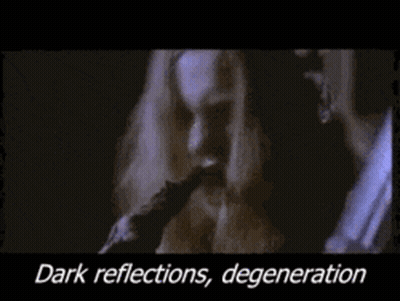 Dark Reflections Degeneration Is Written On The Bottom Of The Screen GIF