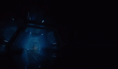 Dark Room With Blue Light GIF