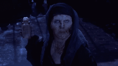 Dark Room With Brick Wall And Blue Light GIF