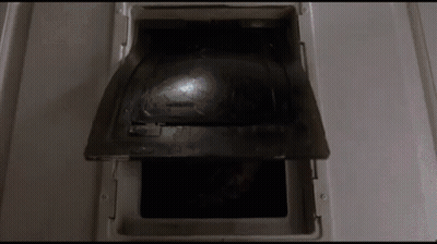 Dark Room With Door Open And Light Shining GIF