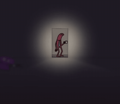Dark Room With Light Through Doorway GIF