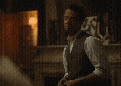 Dark Room With Painting On Wall GIF