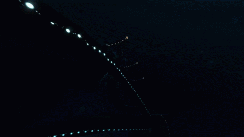 Dark Room With Wall Lights GIF