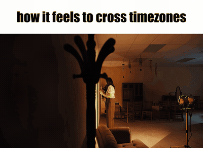 Dark Room Woman How It Feels To Cross Timezones GIF