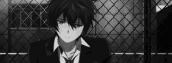 Dark Sad Rentaro Black Bullet GIF