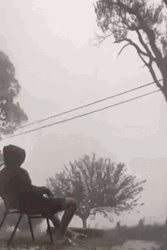 Dark Sad Storm Man Alone GIF