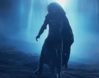 Dark Silhouette Hooded Person GIF