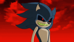 Dark Sonic Exe Grinning GIF