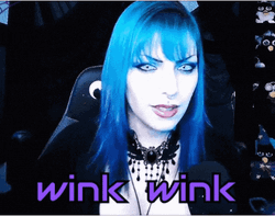 Dark Spanky Goth Wink Wink GIF