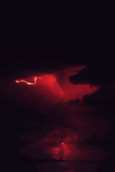 Dark Strong Red Lightning