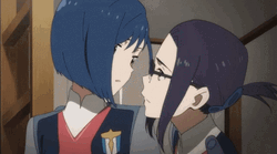 Darling In The Franxx Ichigo And Ikuno Kiss Anime GIF
