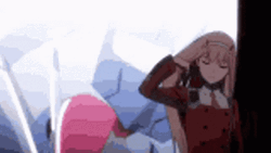 Darling In The Franxx Long Hair Zero Two Anime GIF