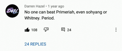 Darren Hazel Wrote A Comment About Whitney Period On Youtube GIF