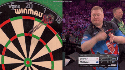 Dart Board Saying Winmau GIF