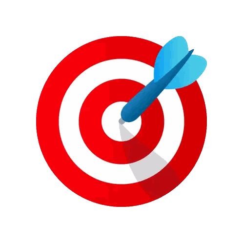Dart In Center Of Target Sticker